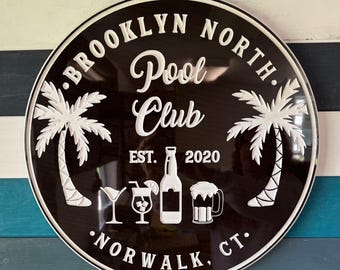 Personalized Tiki Bar Sign: Custom Carved PVC Outdoor Decor