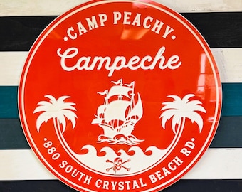 Personalized Pirate Ship Sign: Weatherproof Epoxy Carved PVC