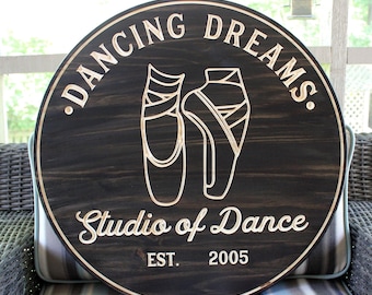 Personalized Ballet Wood Sign: Carved Name, Girls Room Decor