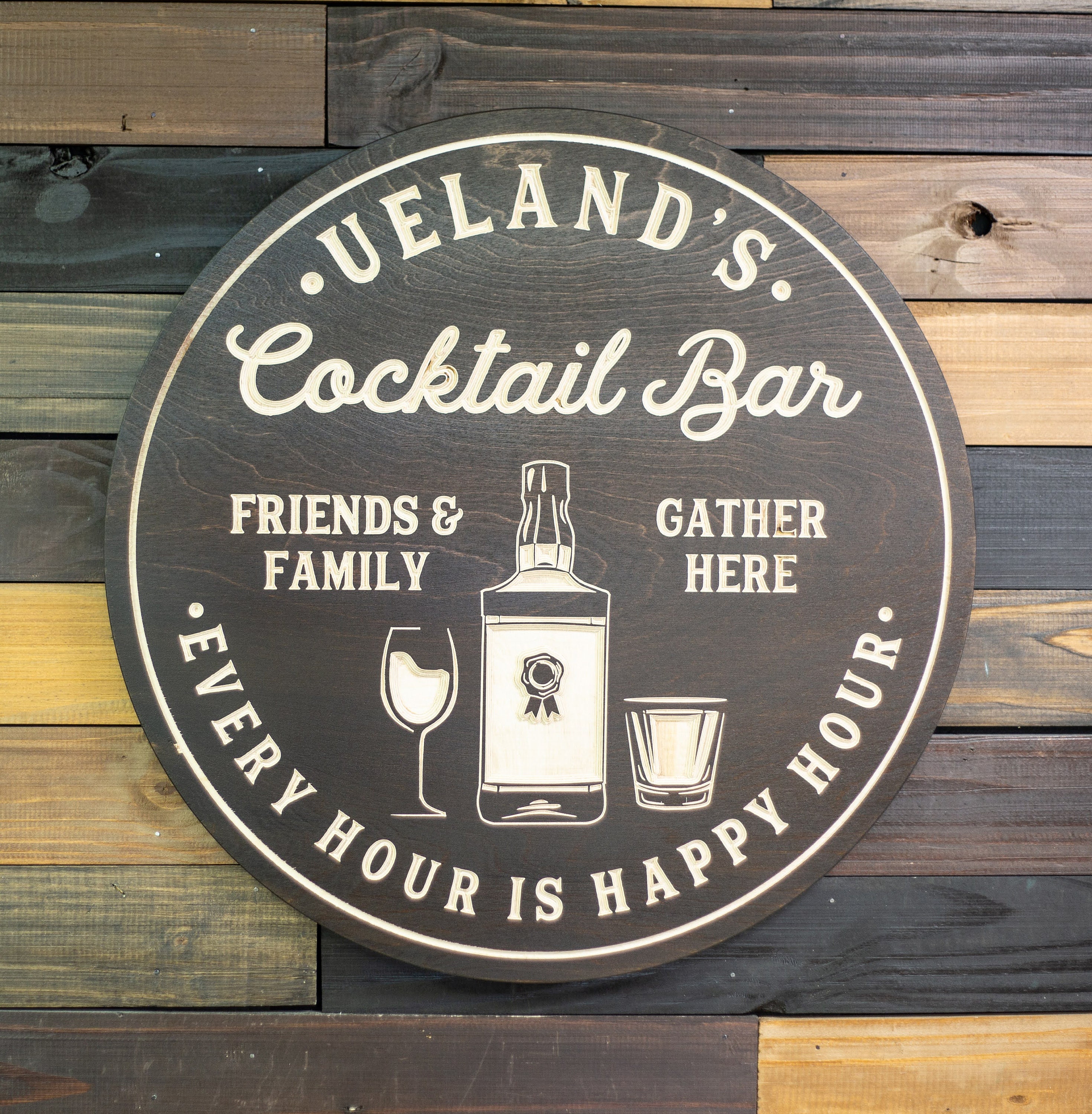 Cocktail Bar Bar Signs Personalized Bar Sign Personalized Etsy