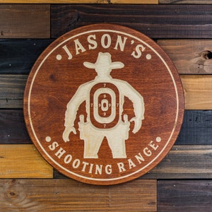 Custom Shooting Range Sign, Target Sign, Bar Signs, Personalized Signs
