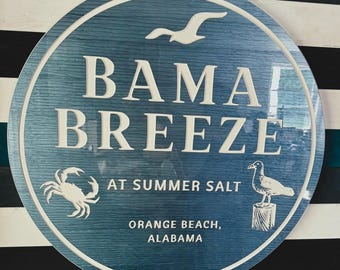 Personalized Beach Sign: Weatherproof Carved PVC Beach Decor, Epoxy