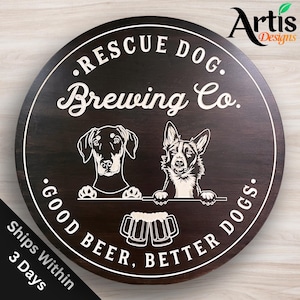 Choose Your Own Dog! Dog Bar Signs, Personalized Bar Sign, Dog Signs, Man Cave, Dog Lover Gifts, Birthday Gifts, Dog Signs, Mom Dog Gift