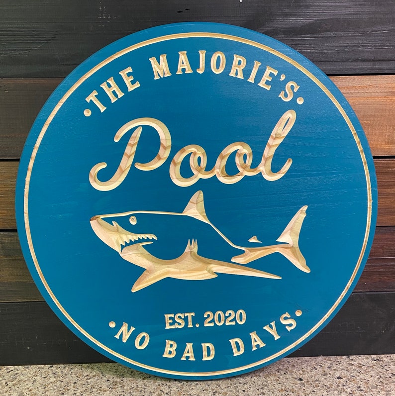 Custom Pool House Sign Beach Sign Personalized Pool Sign Etsy