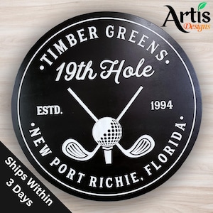 Personalized Golf Sign, Personalized Golf Decor, Golf Wall Art, Wood Signs, Golf Sign, Bar Signs, Personalized Sign,,  Gift