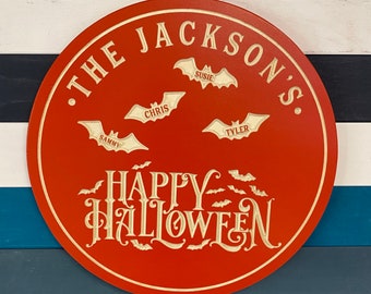 Halloween Signs, Halloween Signs Wood, Happy Halloween, Halloween Signs Front Porch, Custom Halloween Sign, Personalized Halloween Signs