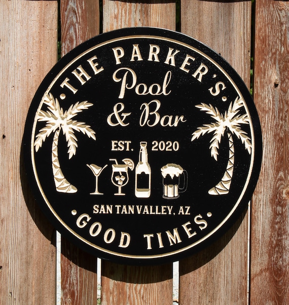 Custom bar deals signs
