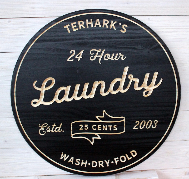 Laundry Room Sign Personalized Laundry Signs Laundry Decor  Etsy Ireland
