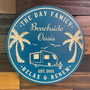 Personalized Camper Sign: Custom RV Decor, Camping Gift