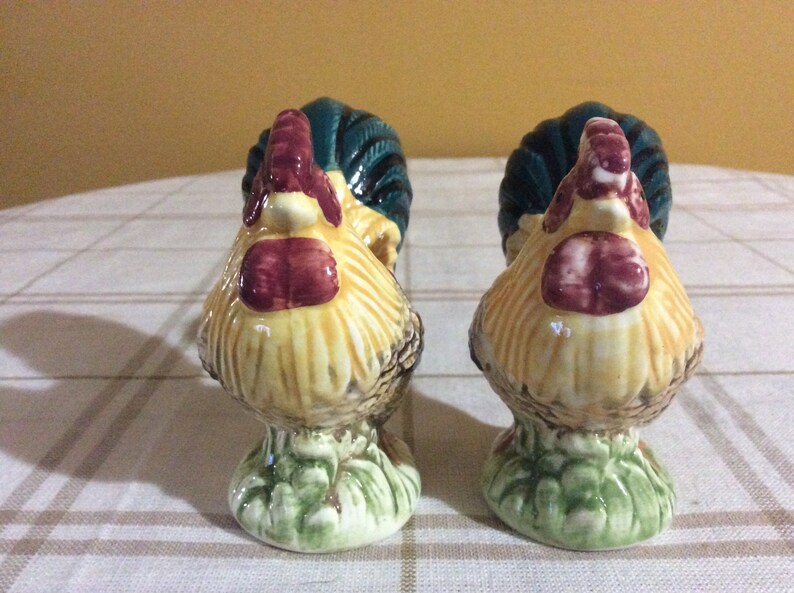 Thanksgiving Vintage Ceramic Turkey Salt and Pepper Shakers Etsy