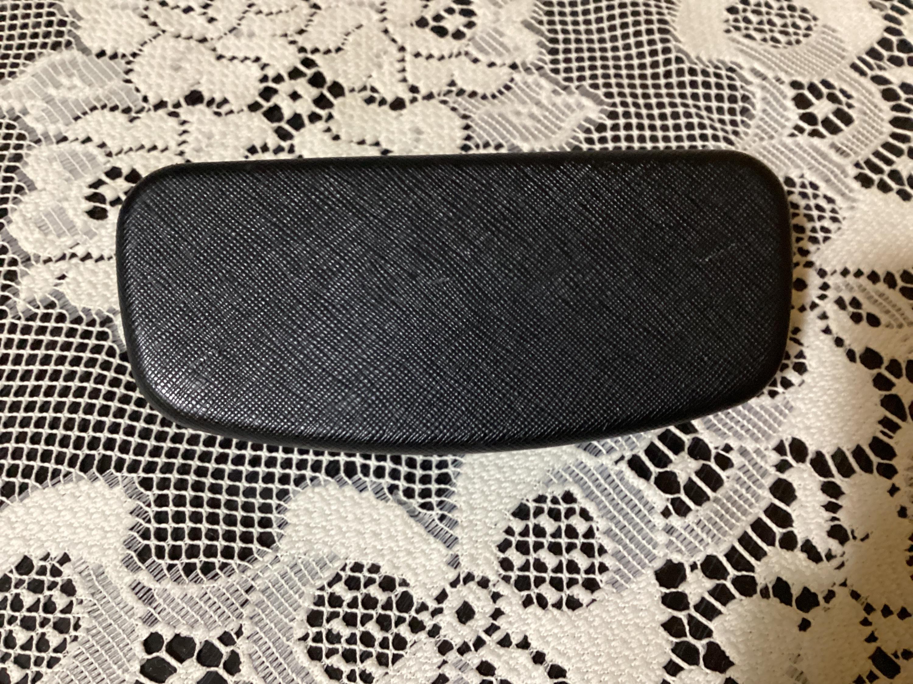 Salvatore Ferragamo black leather Sunglasses Case CASE  ONLY Vintage Salvatore Ferragamo Leather Eyeglass Hard Shell Case  main image 2