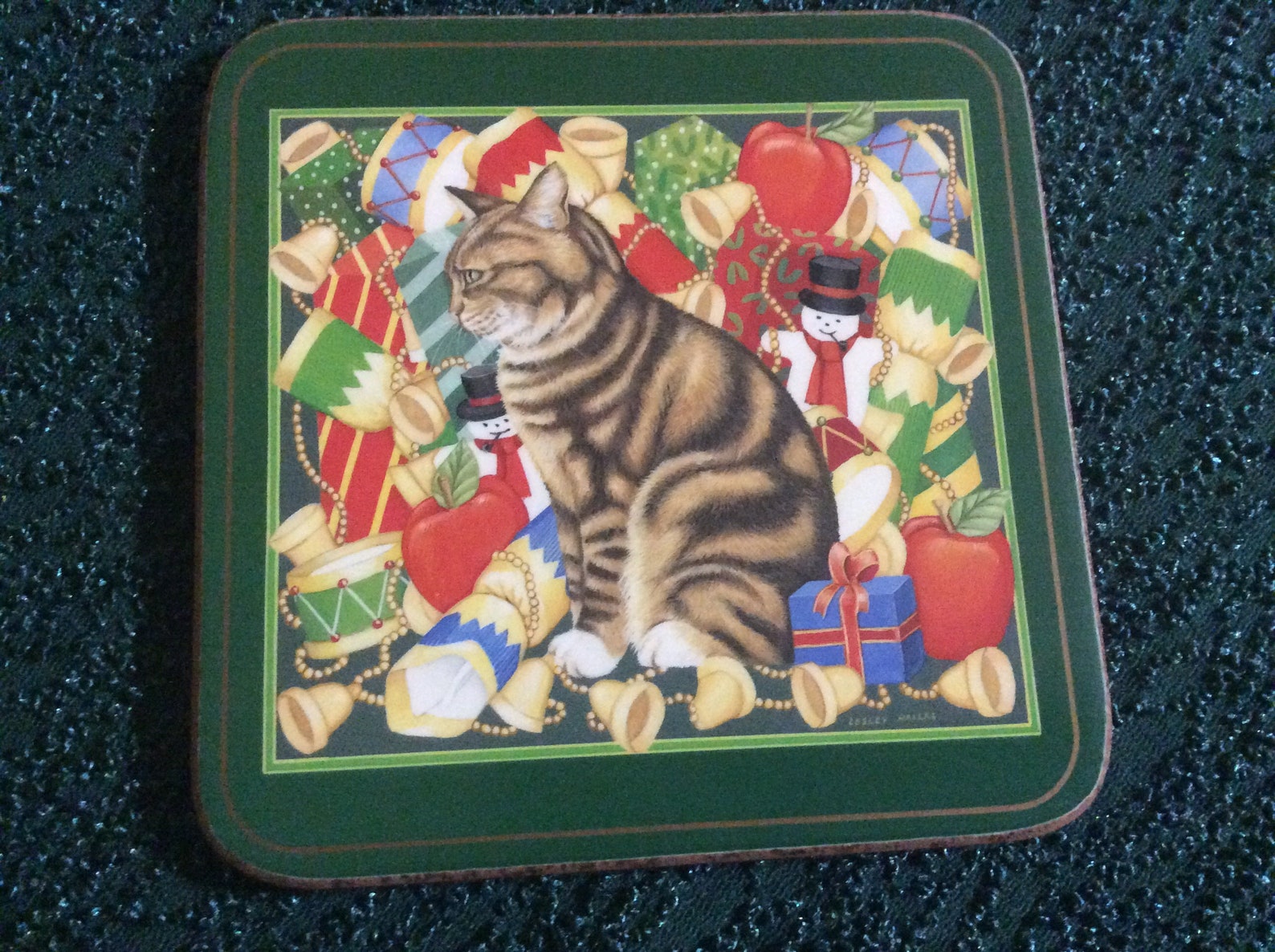 Christmas Pimpernel Whimsical Cats Coasters Made In England Etsy 日本