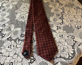 Corbata de seda COACH vintage para hombre hecha en Italia
