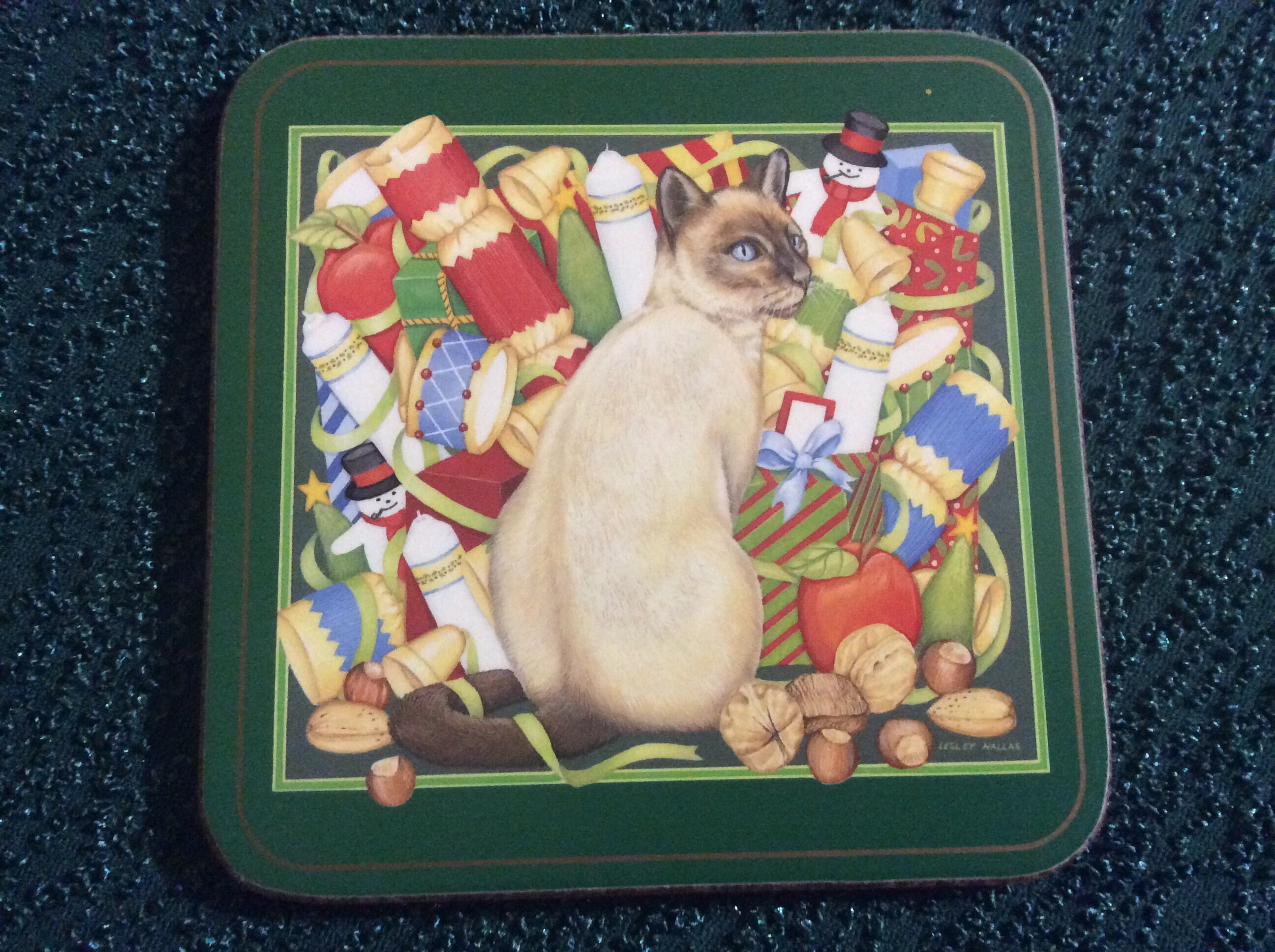 Christmas Pimpernel Whimsical Cats Coasters Made In England Etsy