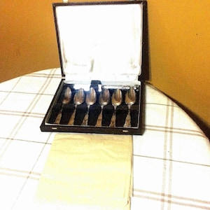 Chinacraft of London カフェスプーン　シルバープレイティッド European Chinacraft of London 6 Silverplated Dessert Spoons of