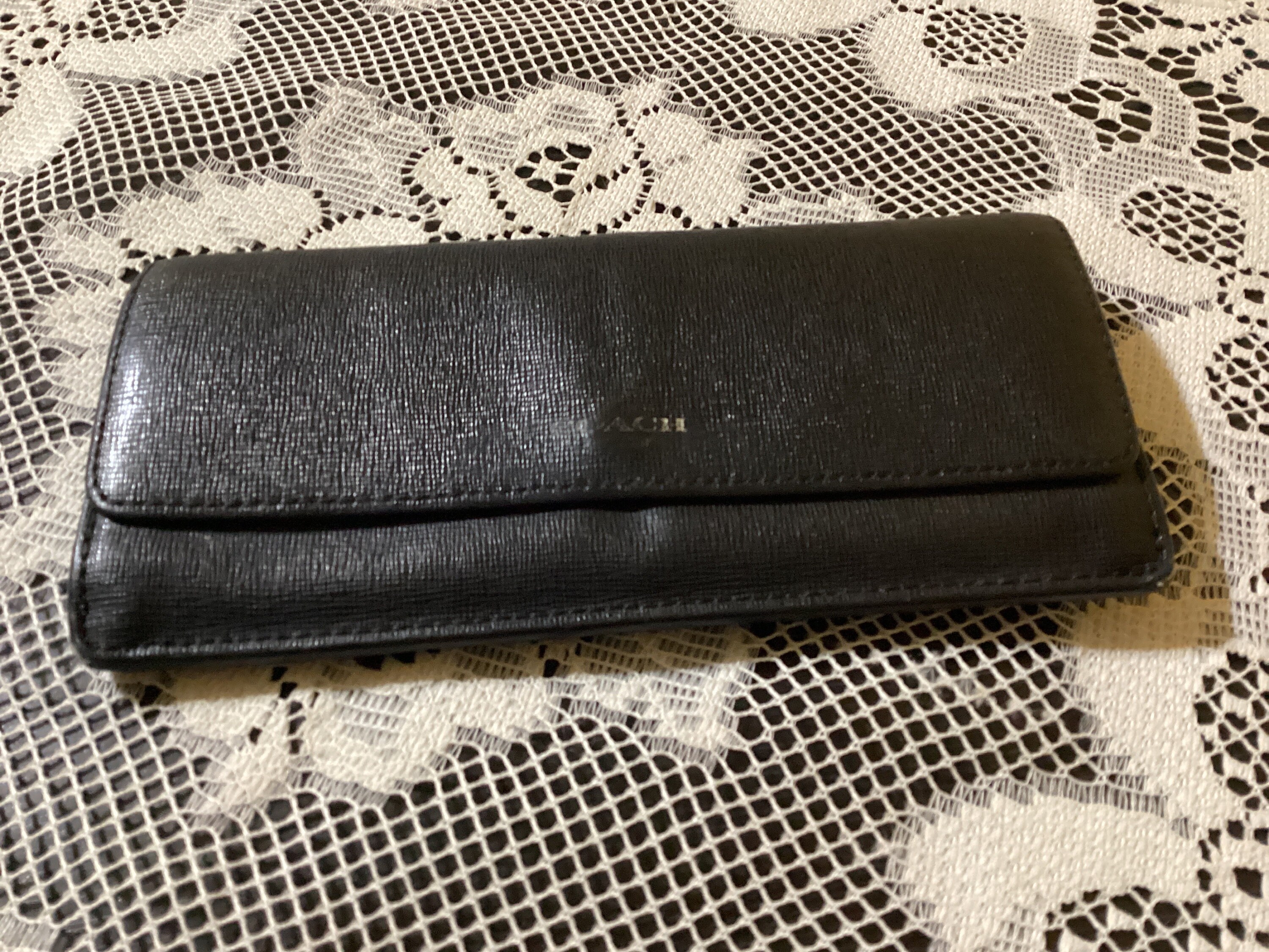 小物 Vintage Coach Patchwork Fold Wallet NICE Coach Signature Khaki Patchwork Zip Around Bifold Purse