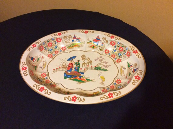 Vintage Daher Decorated Ware Metal Tin Tray Made In England Etsy