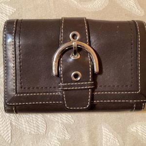 Vintage Coach Black Wallet - Etsy