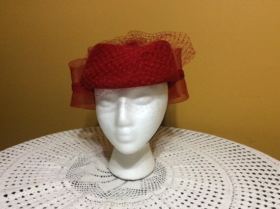 Vintage Pillbox Hat by‎ Deborah Exclusive Vintage Deborah Exclusive Womens Fur Hat Pillbox 50s 60s  main image 4