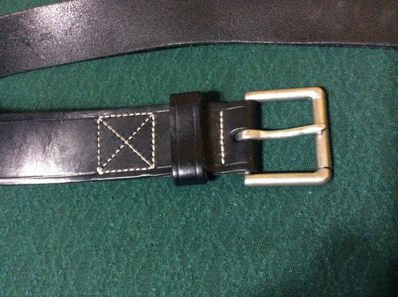 Vintage Banana Republic Leather Belt (Size 36) Ma… - image 4
