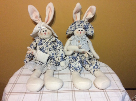 vintage stuffed easter bunny