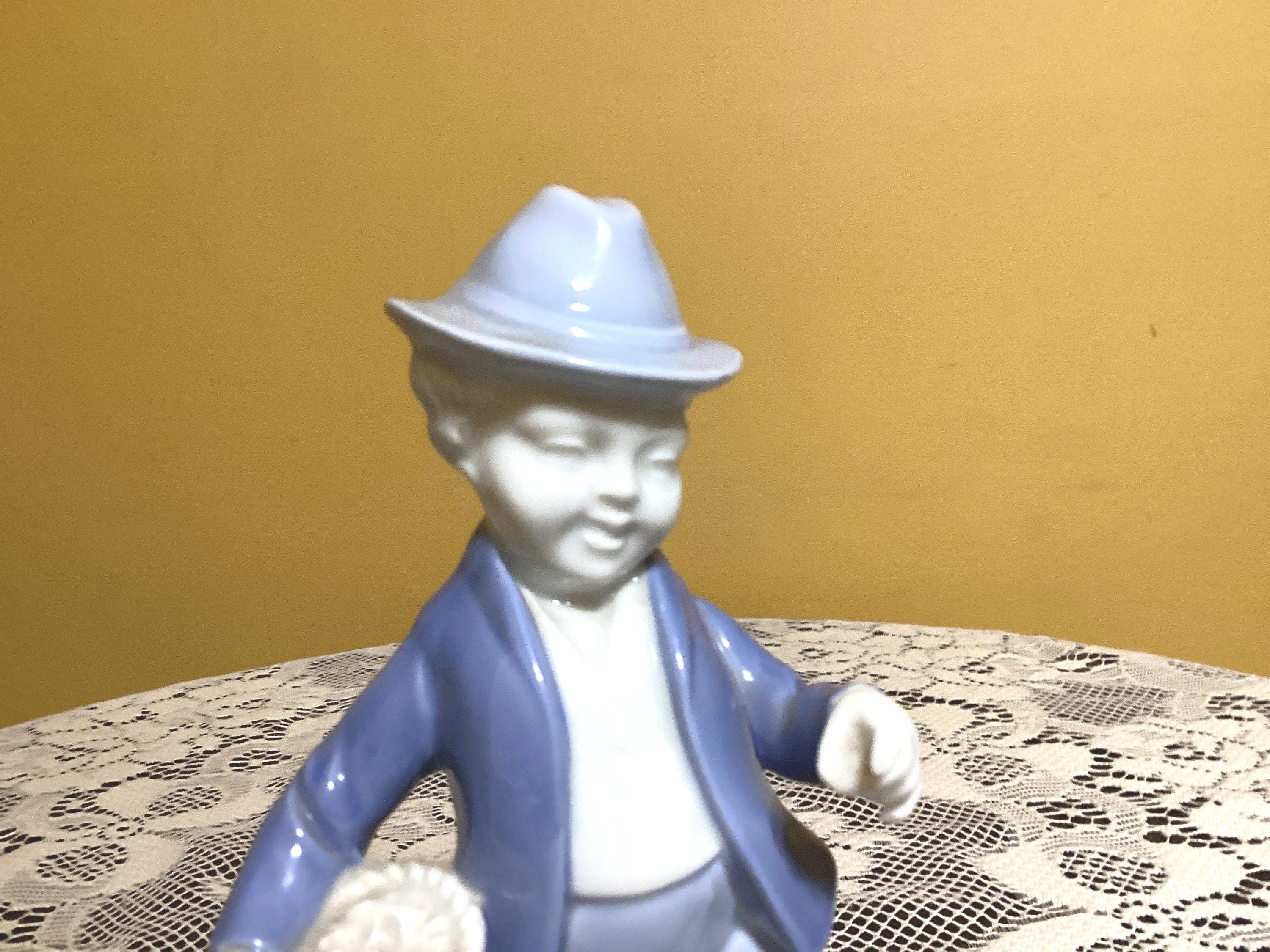 Rara pieza de porcelana vintage Gerold Porzellan Bavaria Niño