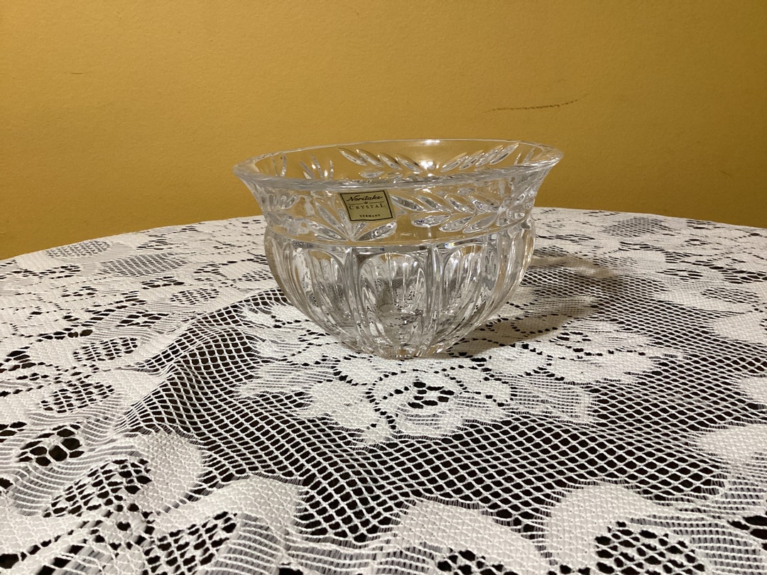Vintage Noritake Crystal Bowl/potpourri/flower Pot Made in Germany Etsy