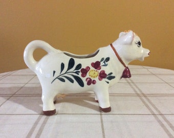 Vintage Ceramic Cow Milk Creamer/Planter