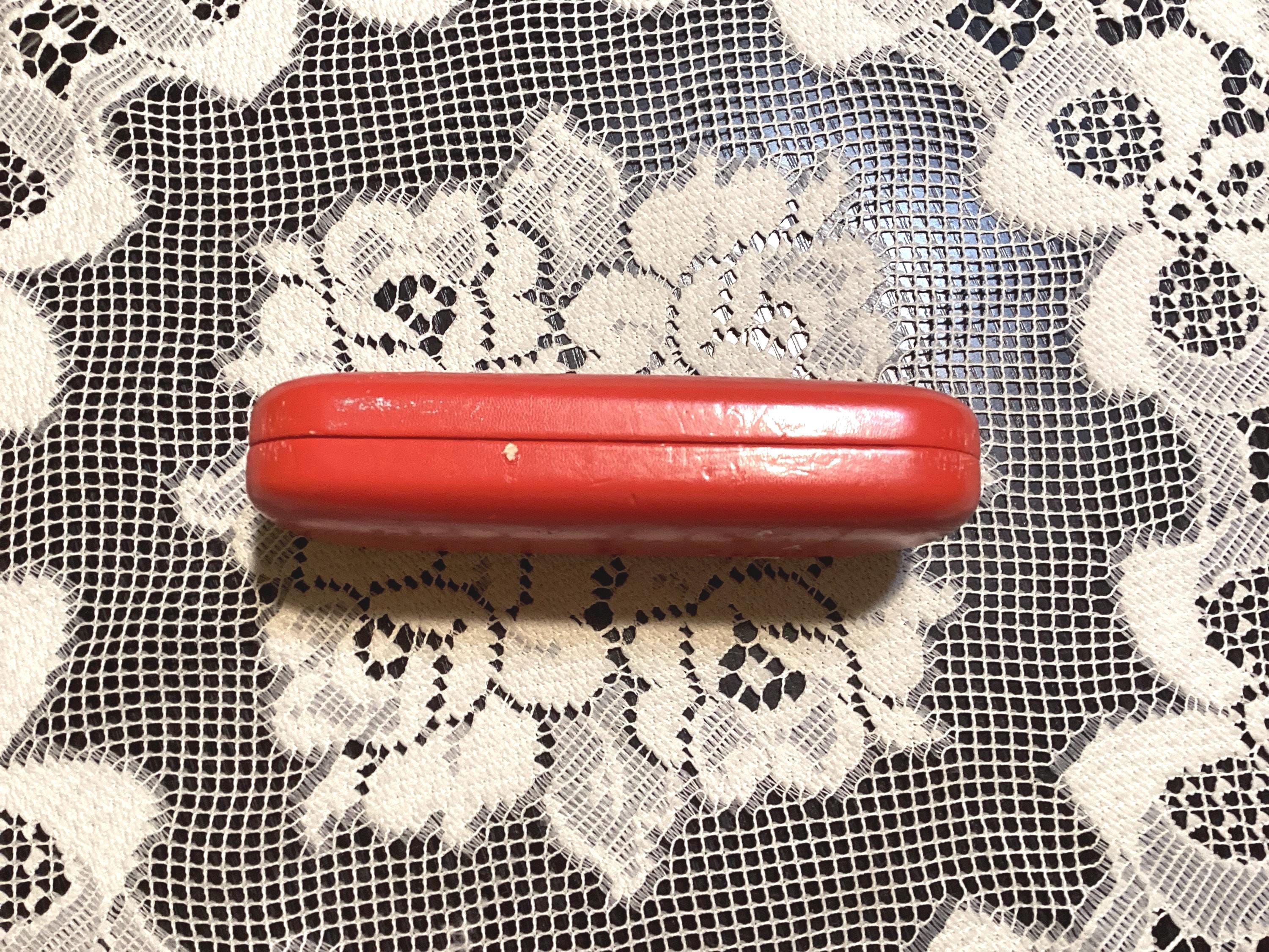 Valentino Red Logo Hard Shell Sunglasses Case Valentino Eyeglasses Sunglasses Red Hardshell Storage Case  main image 2