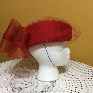 Deborah New York Classic Vintage Red Hat Vintage Women main image 4