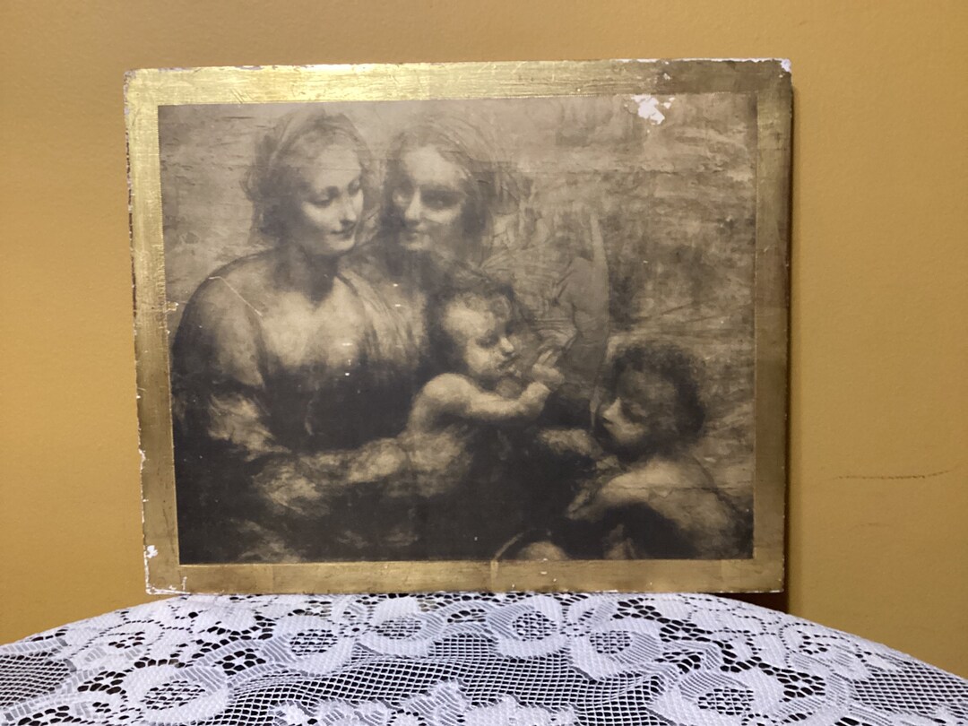 Vintage Italian Florentine Art Nouveau Wood Plaque Made in Italy - Etsy