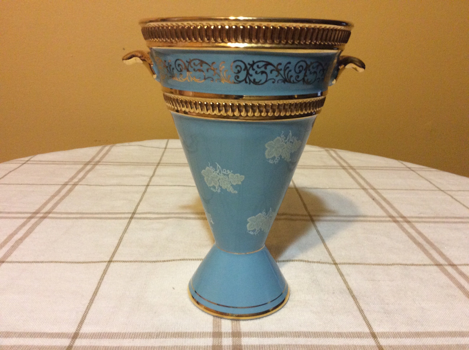 Victorian Romantic C. Florentine Italy Pedestal Vase 7 Made Etsy