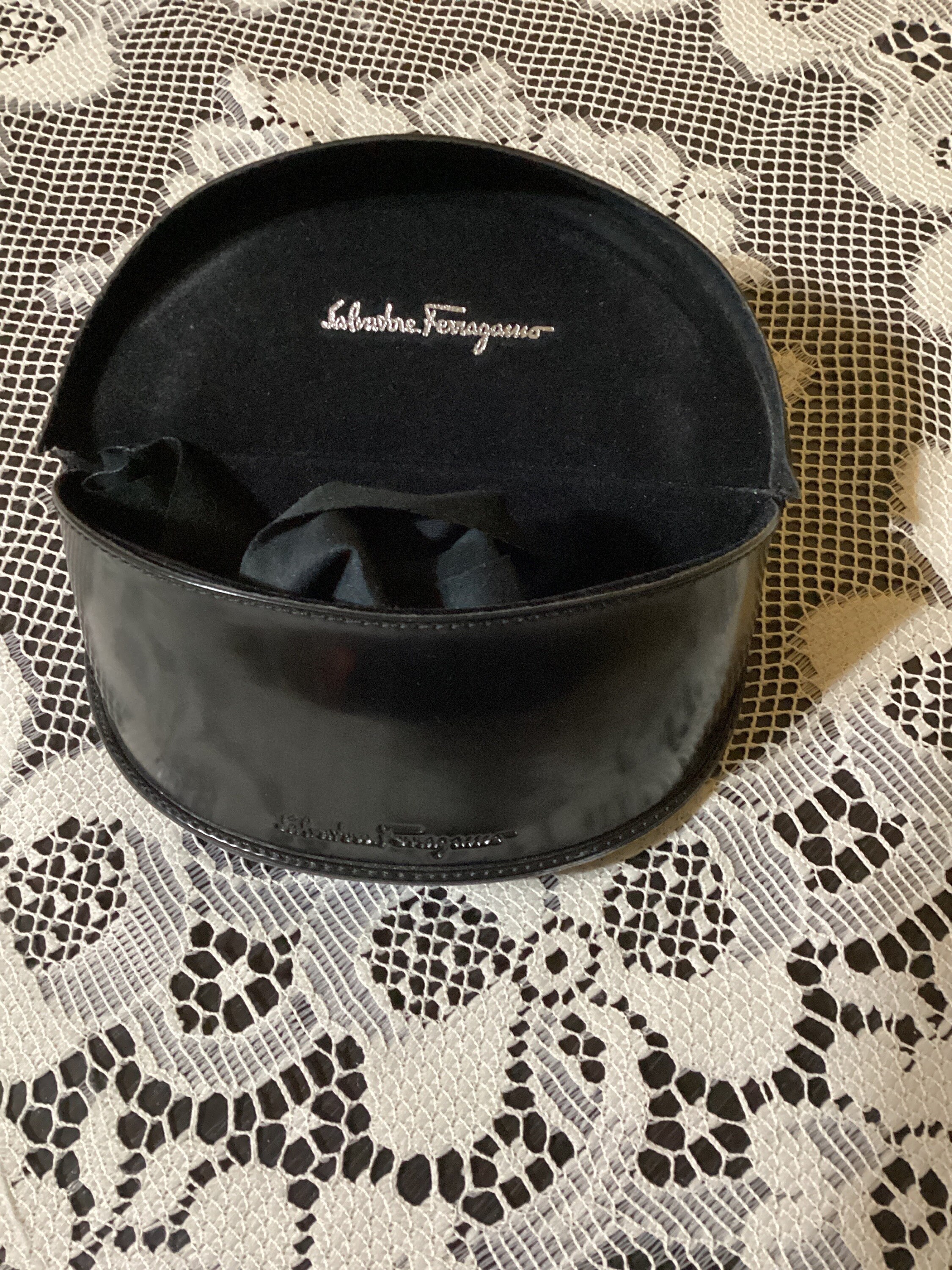 Salvatore Ferragamo Black Soft Shell Eyeglasses/sunglasses 