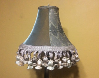 Victorian Romantic Chandelier Lampshade With Tassel Trim