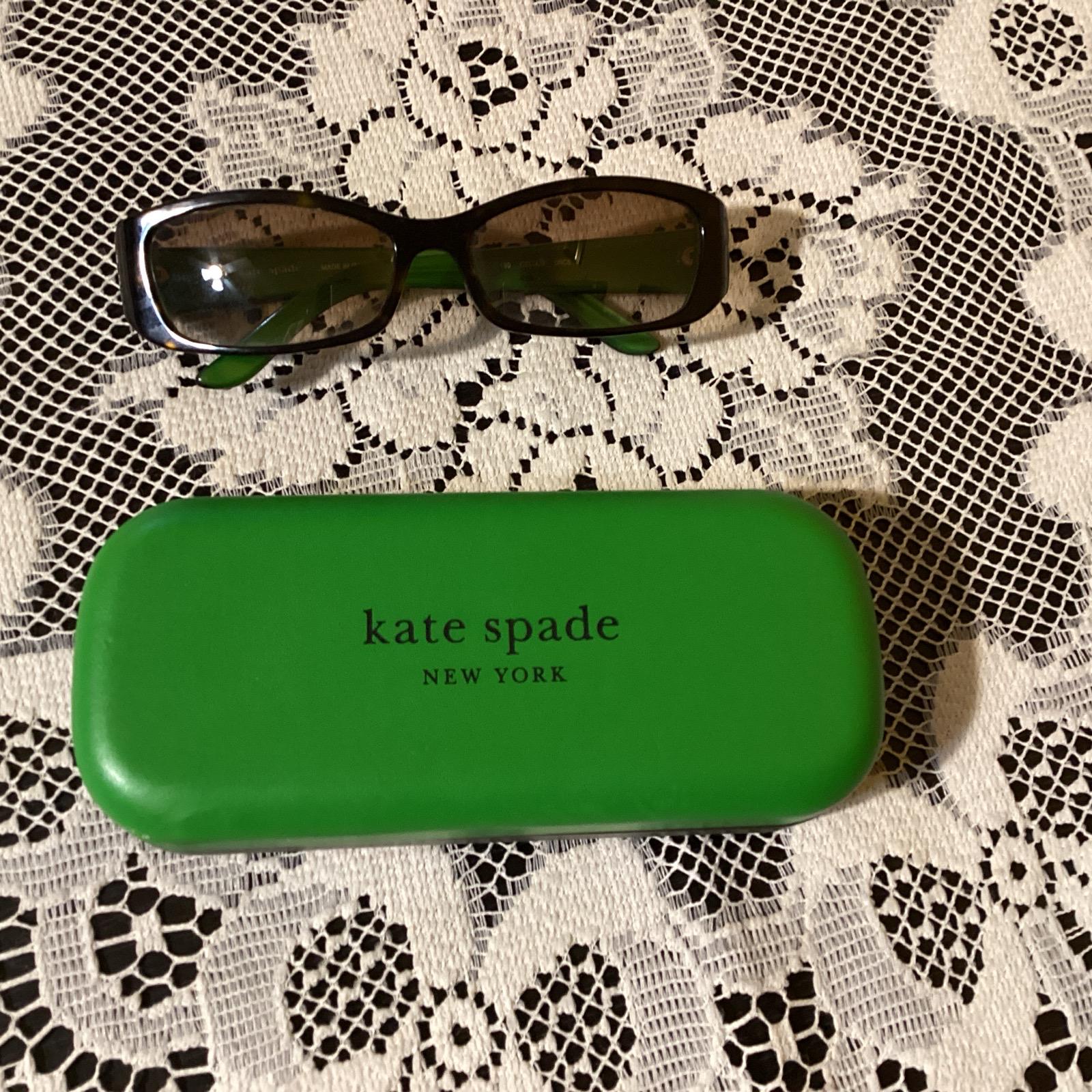 Kate Spade Tortoise Wilhemina Sunglasses with Green Case and cloth NEW Kate Spade Sunglasses Celia Made in Italy so Happy to See  main image 3