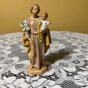 Fontanini Vintage São José e Menino Jesus Fabricado na Itália Nº 172