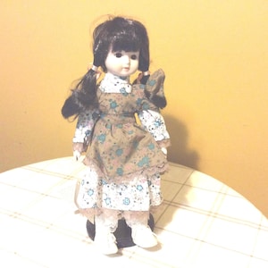 Vintage Capodmonti Jointed Porcelain Doll Made in Italy by
