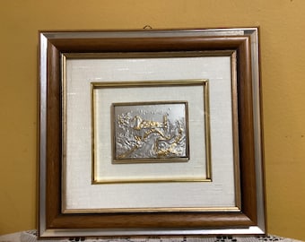 イタリア製KERRE2STUDIO 銀925 アート額装品 Stunning Rare Italian Vintage Creazioni Artistche Ornate Large 925
