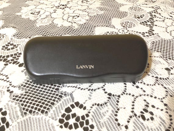 Lanvin Black Rectangular Sunglasses with Case Lanvin Black Rectangular Sunglasses Lanvin main image 2