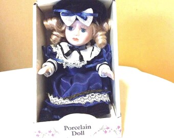 French Country Vintage Genuine Porcelain Hand Painted Doll Collectors Edition