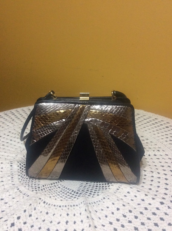 Vintage Lord & Taylor Snakeskin Purse - image 1