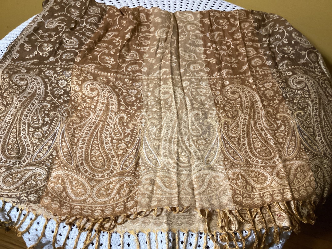 Vintage Pashmina Finished Extra Firenze Italian Wrap/scarf - Etsy