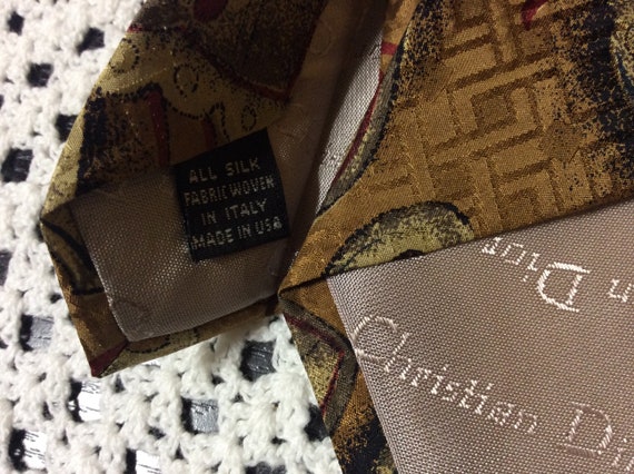 Vintage Christian Dior Monsieur Silk Tie - image 7