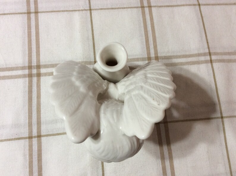 Cherub Angel Sitting Bisque Figurine