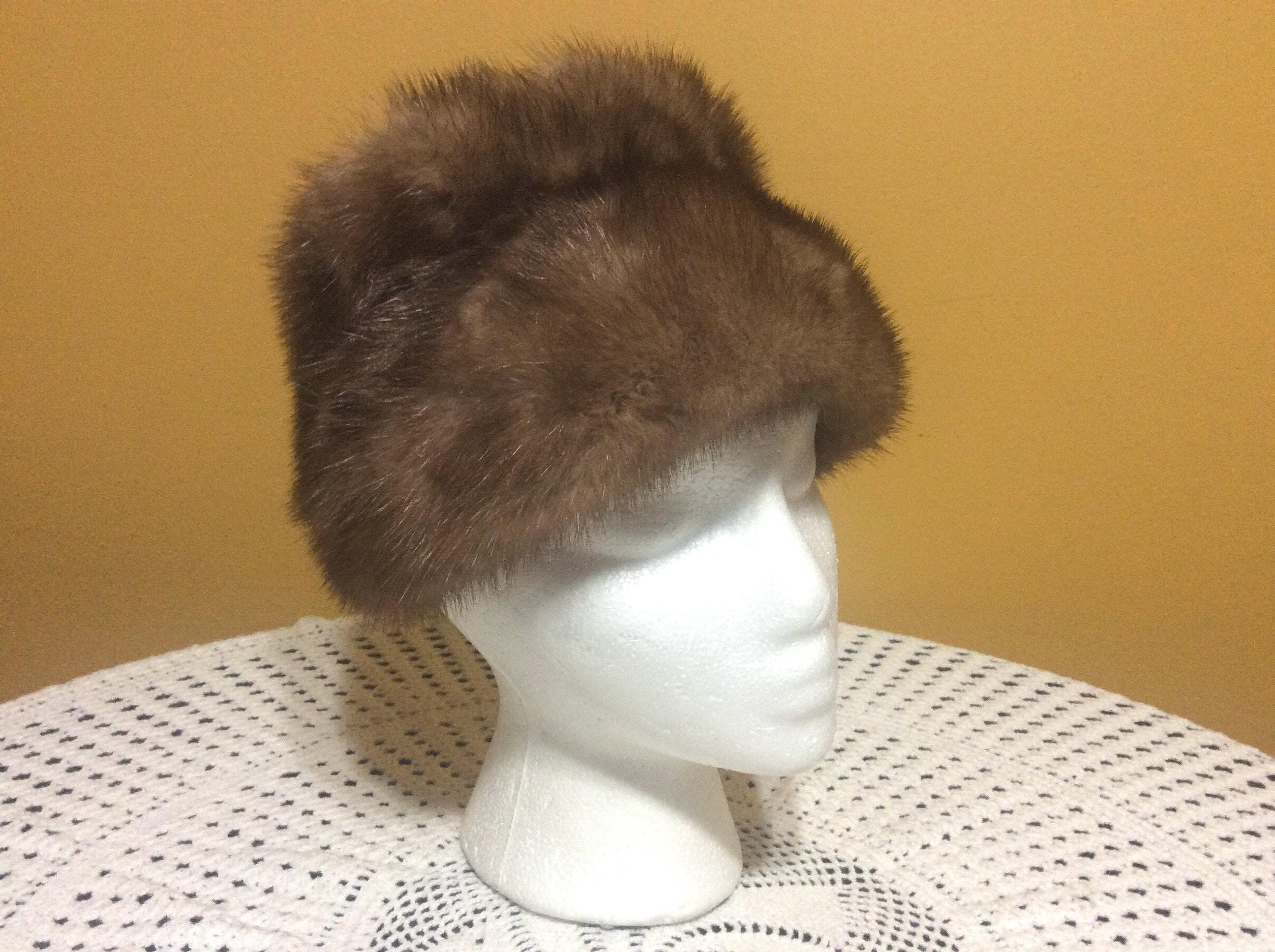 Vintage Mink Fur Round Hat Gimbels Gimbels Mink Hat - Etsy main image 4