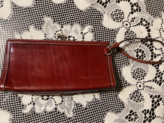 Vintage Pelle Studio Wilson Leather Wristlet Bag Australia