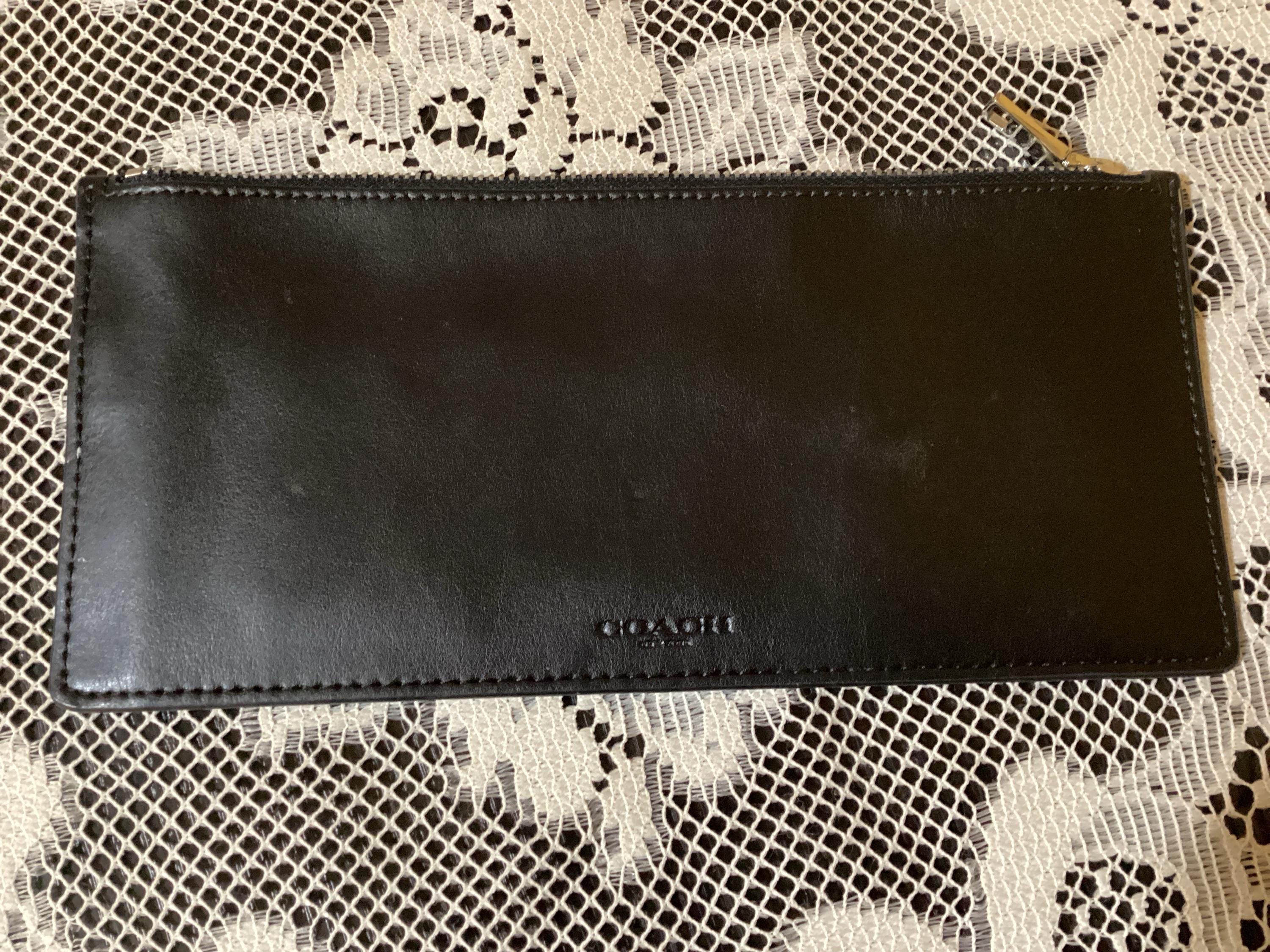 Vintage Coach Leather Cosmetic Bag - Etsy