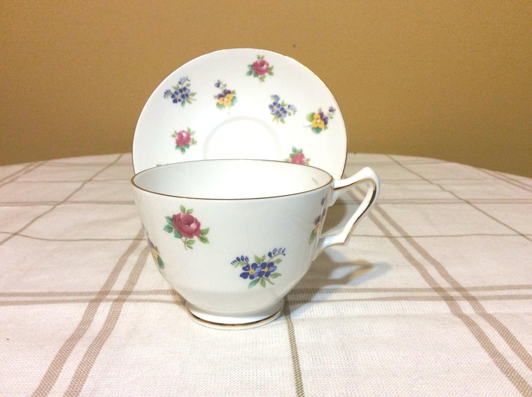 1945-60 ROYAL ALBERT Porcelaine Angleterre Old Rose Anglais Ensemble à