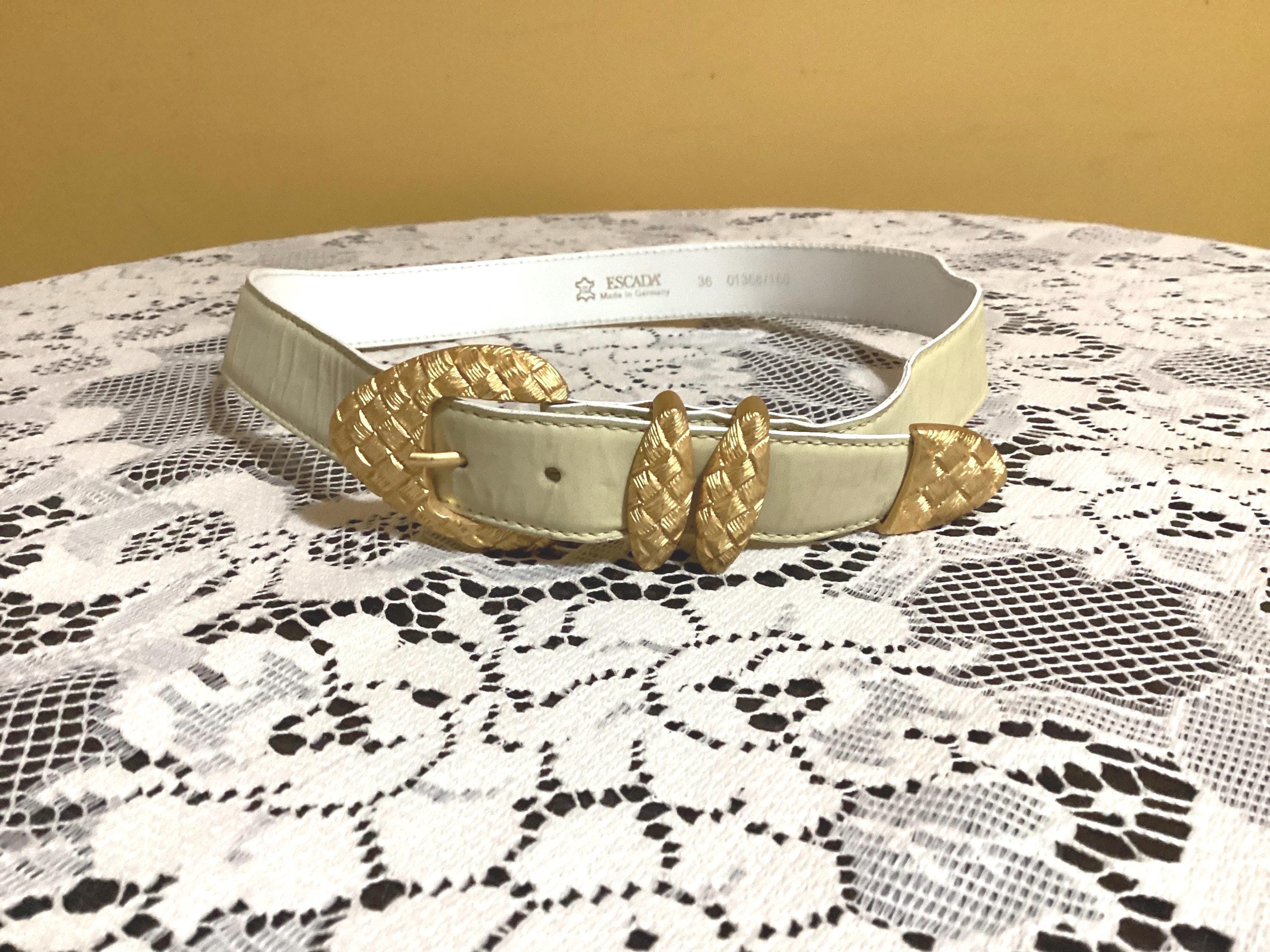 Vintage Escada Leather Belt Made in Germany - Etsy display picture 1