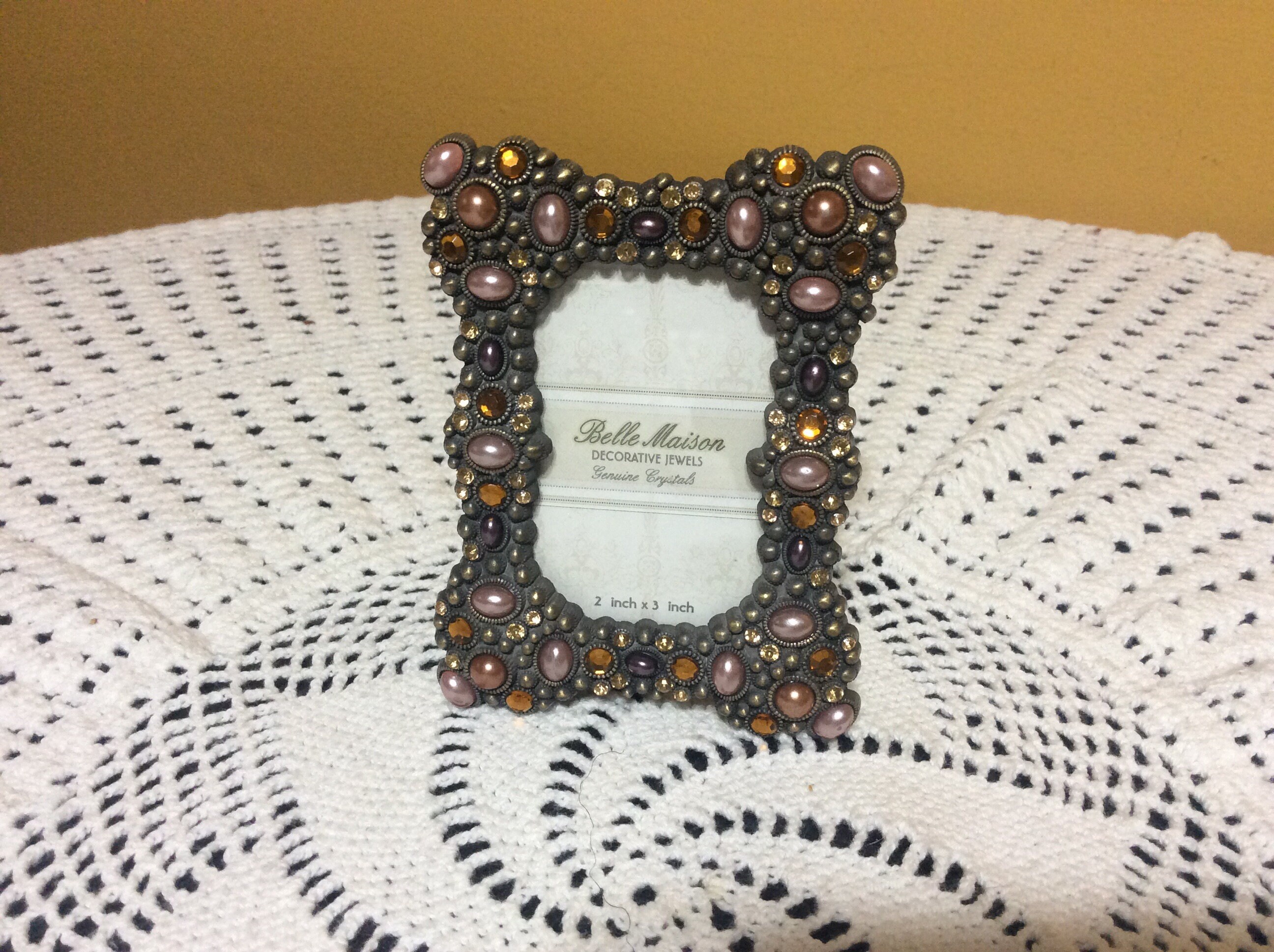 Vintage Belle Crystal Joyas Decorativas Mini Marco de - Etsy España